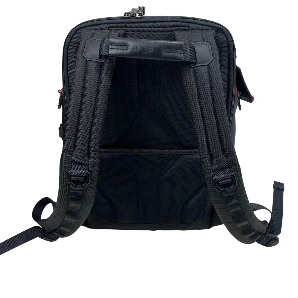 Tumi Alpha Bravo Search Backpack Red Black Ballistic Nylon CLEAN ,232789D 146707